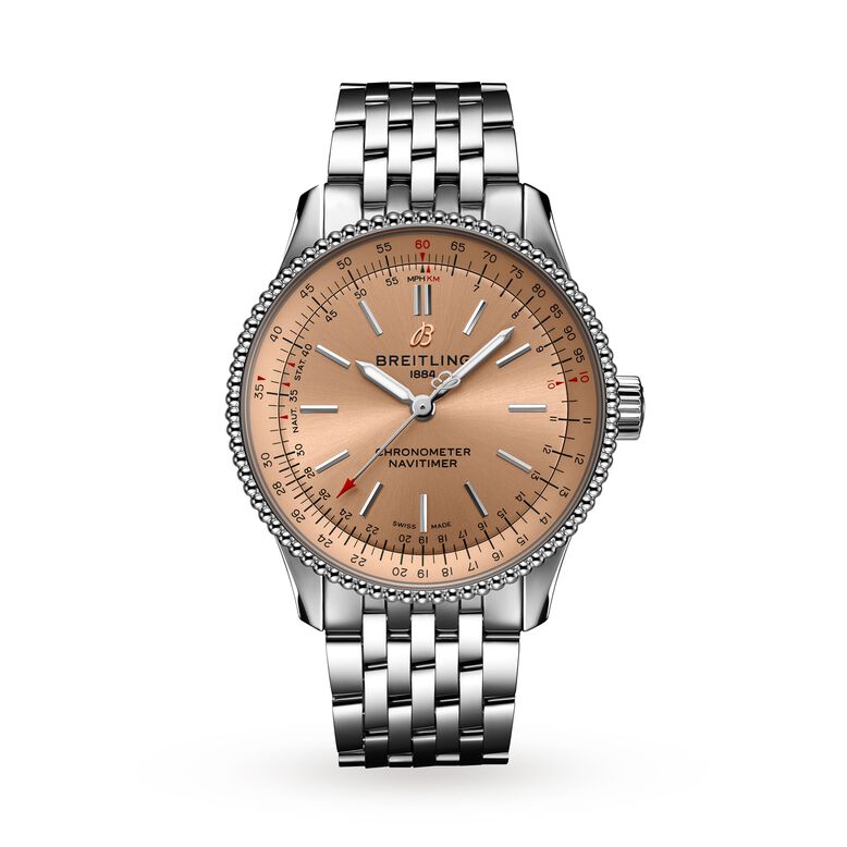 Navitimer Automatic 35 Stainless Steel Watch, , hi-res