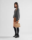 Mini Prada Symbole leather bag with stitching, , hi-res