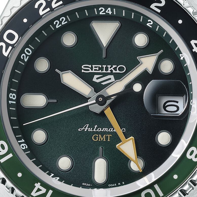 5 Sports SKX GMT Bi- Colour 42.5mm Mens Bracelet Watch Green, , hi-res