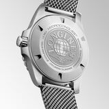 HydroConquest 42mm Mens Watch Black Mesh, , hi-res