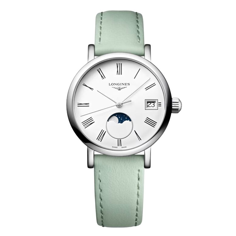 Elegant Collection 30mm Ladies Watch Green Strap, , hi-res