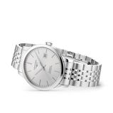 Record 40mm Mens Watch Sunray Silver, , hi-res