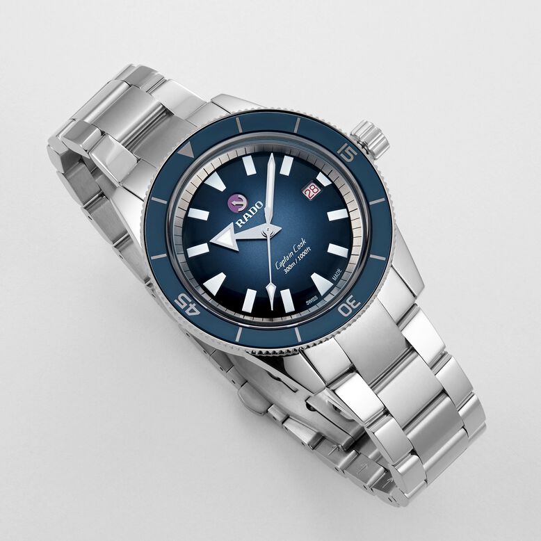 Captain Cook Blue Automatic Mens Watch, , hi-res