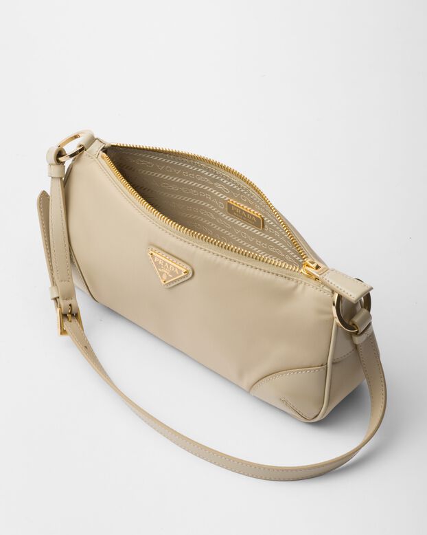 Re-Edition 2002 Re-Nylon and brushed leather shoulder bag, , hi-res