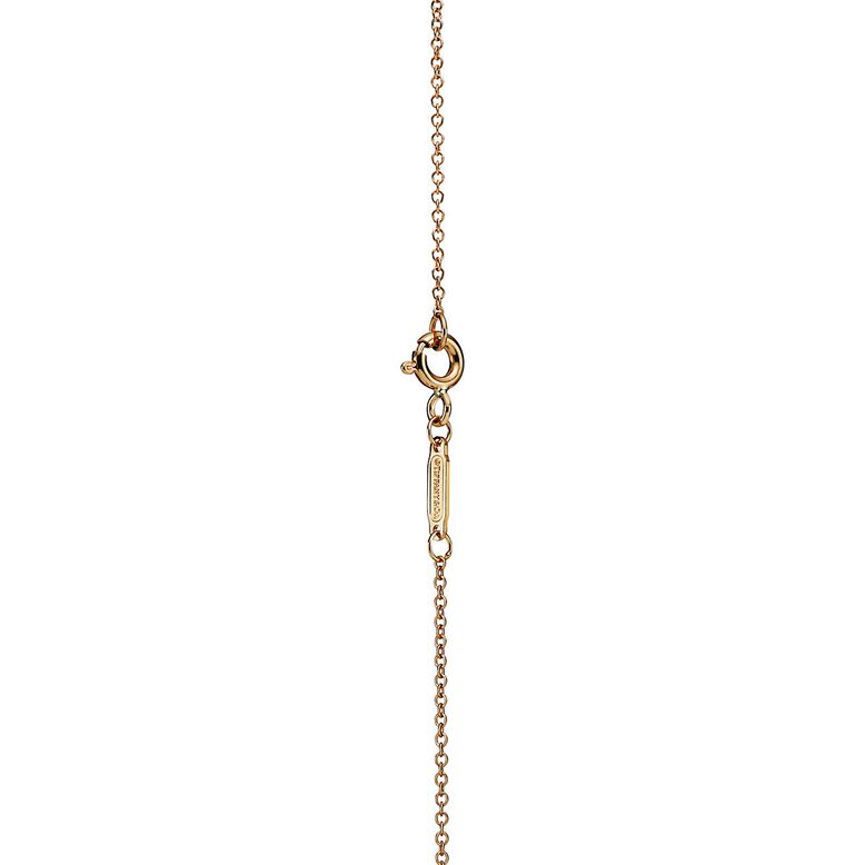 Return to Tiffany&trade; Double Heart Tag Pendant in Yellow Gold, Mini, , hi-res