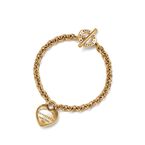Return to Tiffany™ Full Heart Toggle Bracelet in Yellow Gold - Size Small