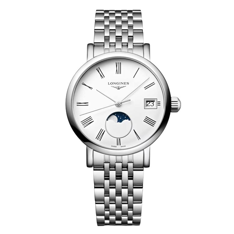 Elegant Collection 30mm Ladies Watch White Stainless Steel, , hi-res