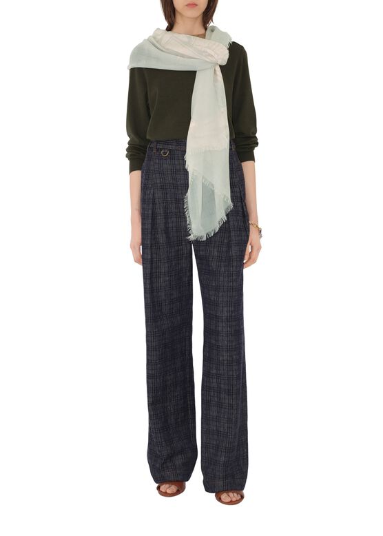 Wide EKD Wool Scarf, , hi-res