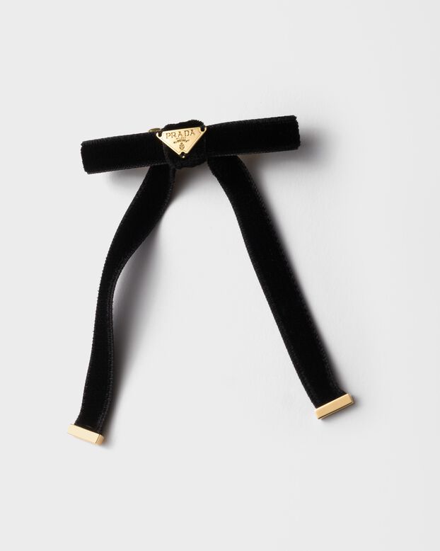 Velvet hair clips, , hi-res