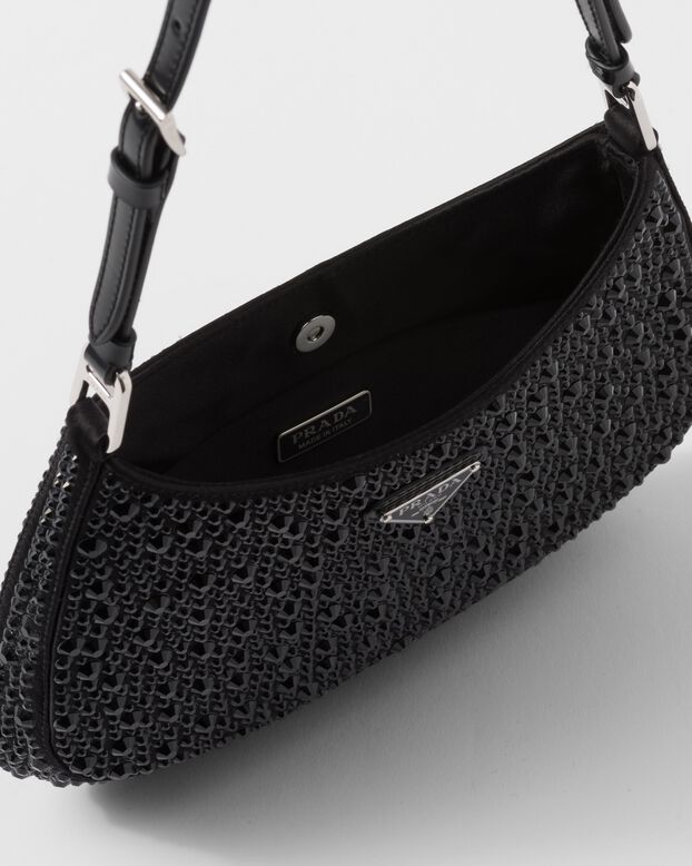 Prada Cleo satin bag with crystals, , hi-res