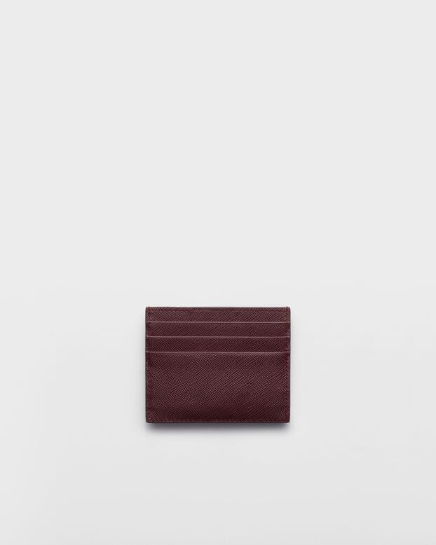 Saffiano Leather card holder, , hi-res