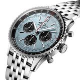 Navitimer B01 Chronograph 43 Stainless Steel Ice Blue Watch, , hi-res