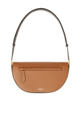 Two-tone Leather Small Olympia Bag