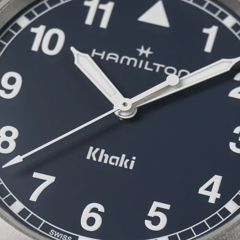 Khaki Field Quartz 38mm Unisex Watch Blue, , hi-res