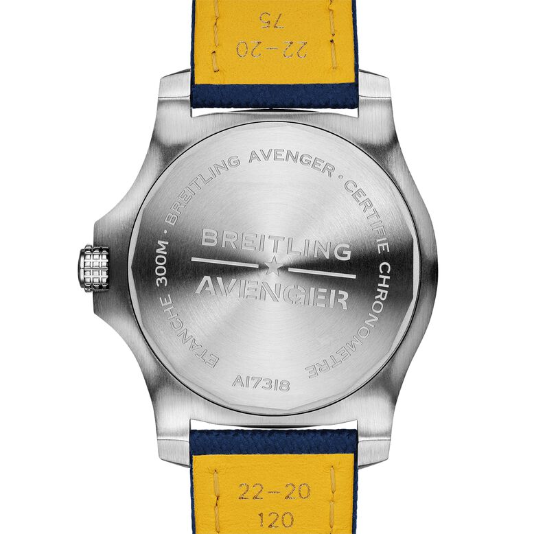 Avenger Automatic 43 Stainless Steel Leather Strap Watch, , hi-res