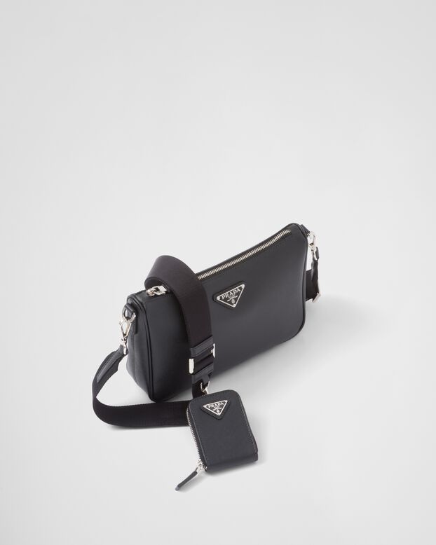 Saffiano-leather shoulder bag, , hi-res