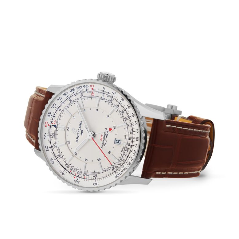 Navitimer Automatic GMT 41mm Mens Watch Silver, , hi-res
