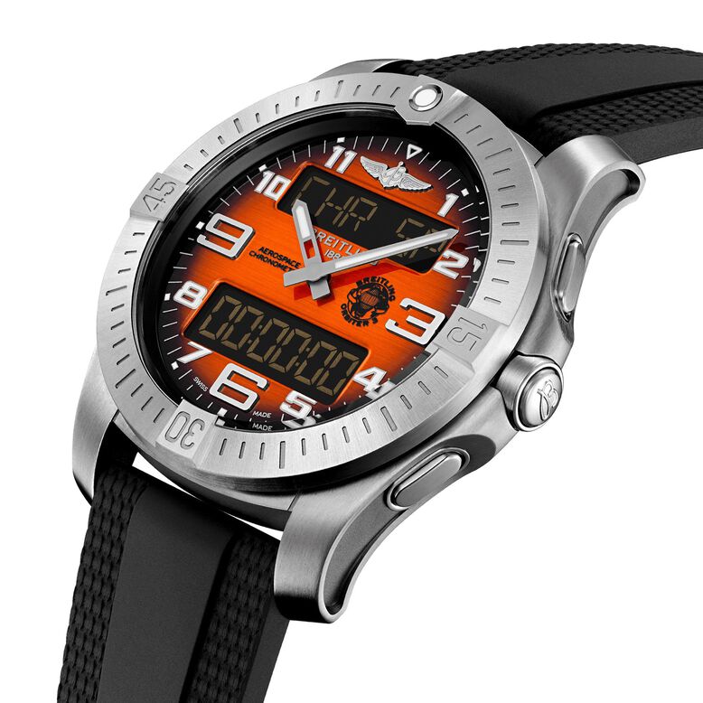 Aerospace B70 Orbiter 25th Anniversary 43mm Mens Watch Orange Rubber, , hi-res