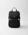 Re-Nylon and Saffiano leather backpack