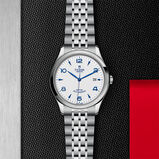 1926 41mm Mens Watch Steel Case Opaline and Blue Dial, , hi-res