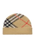 Check Cashmere Blend Beanie, , hi-res
