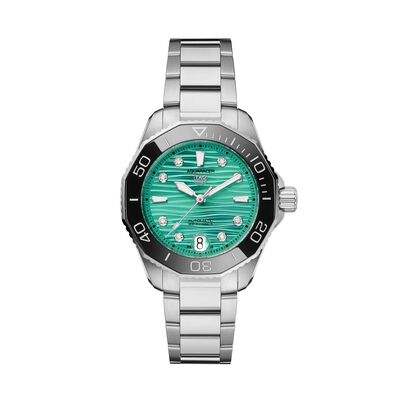 Aquaracer Professional 300 36mm Ladies Watch Turquoise