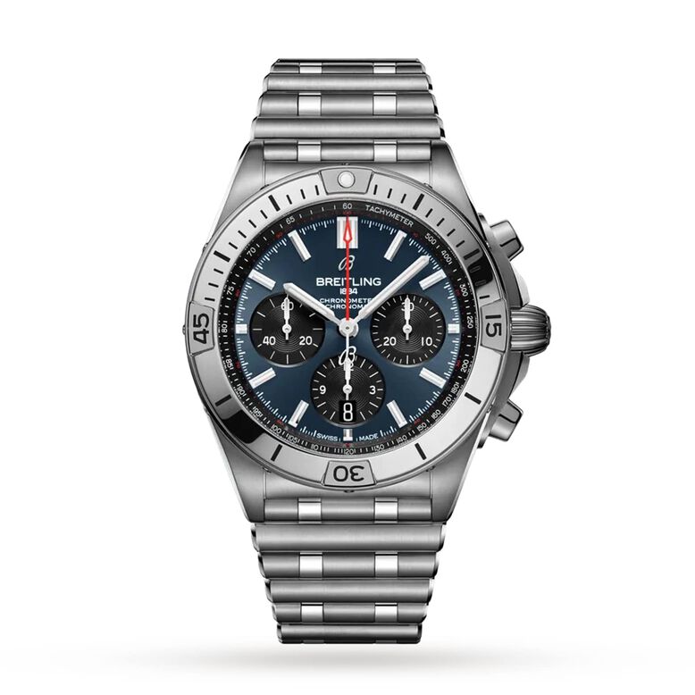 Chronomat B01 42 Stainless Steel - Blue Watch, , hi-res