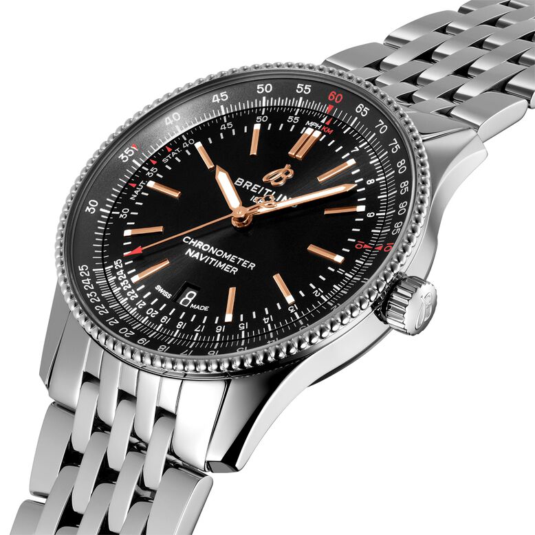 Navitimer Automatic 41 Stainless Steel Watch, , hi-res