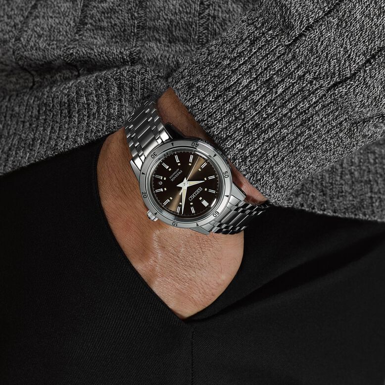 Presage Style 60&#39;s &#39;Elegant Yet Rugged&#39; 39.5mm Mens Watch Brown, , hi-res