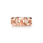 Tiffany T True 8 mm Ring in Rose Gold - Size 8