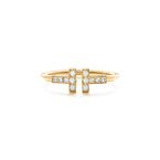 Tiffany T Diamond Wire Ring in Yellow Gold - Size 7