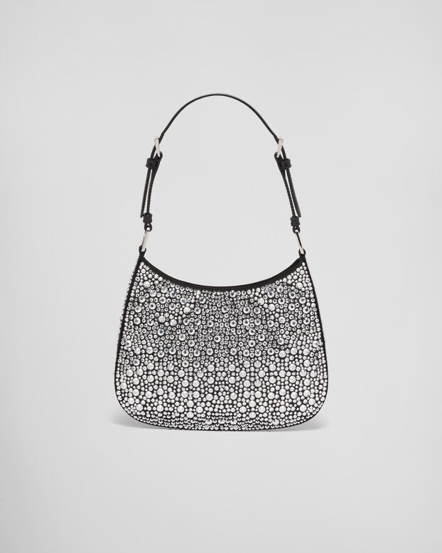 Prada Cleo satin bag with crystals, , hi-res