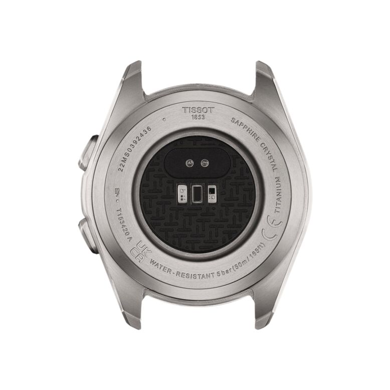 T-Touch Connect Sport 44mm Unisex Watch Black With Orange Silicone Strap, , hi-res