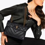 LEATHER KENSINGTON X BAG, , hi-res