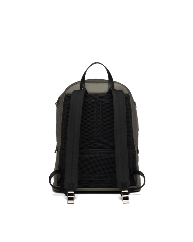 Re-Nylon and Saffiano leather backpack, , hi-res
