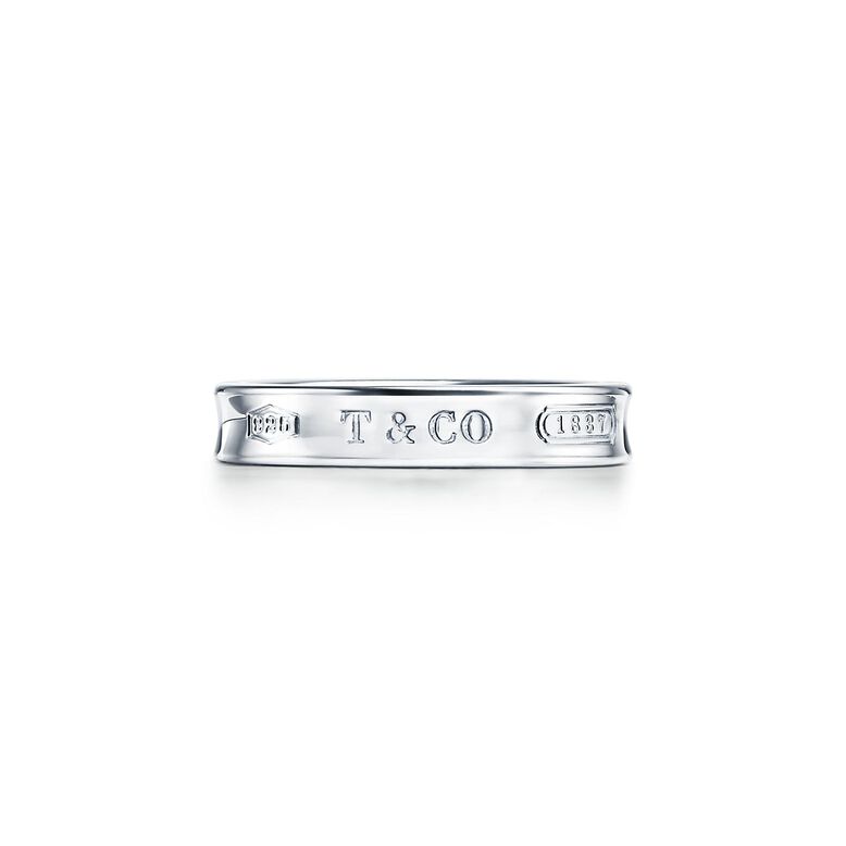 Tiffany 1837&trade; Ring in Silver, Narrow - Size 8, , hi-res