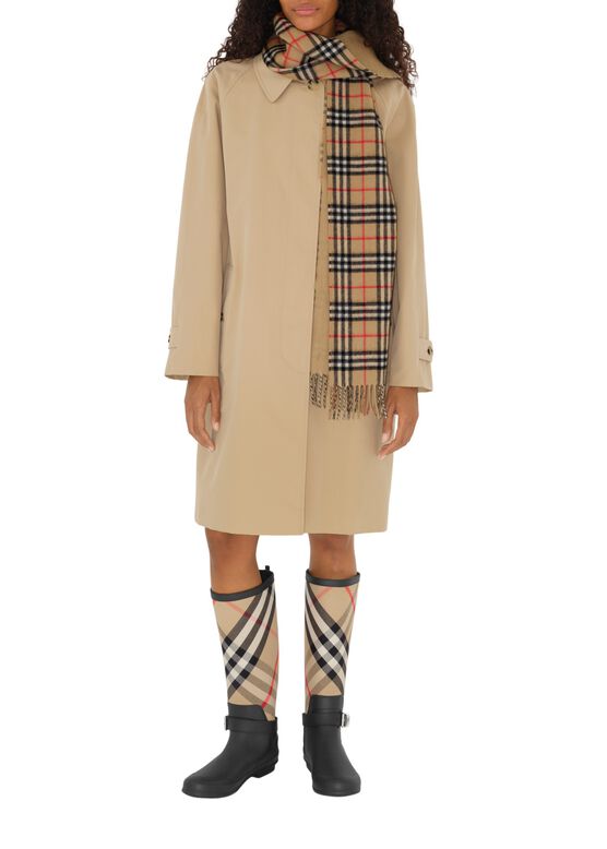Reversible Check Cashmere Scarf, , hi-res