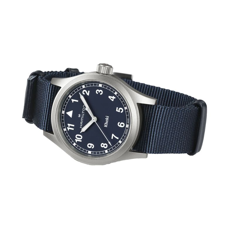 Khaki Field 38mm Unisex Watch Blue, , hi-res