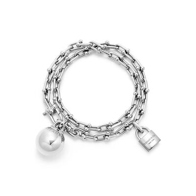 Tiffany HardWear wrap bracelet in sterling silver, large