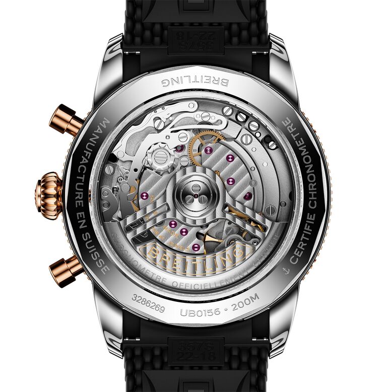 Superocean Heritage B01 Chronograph 42mm Mens Watch Black Rubber, , hi-res