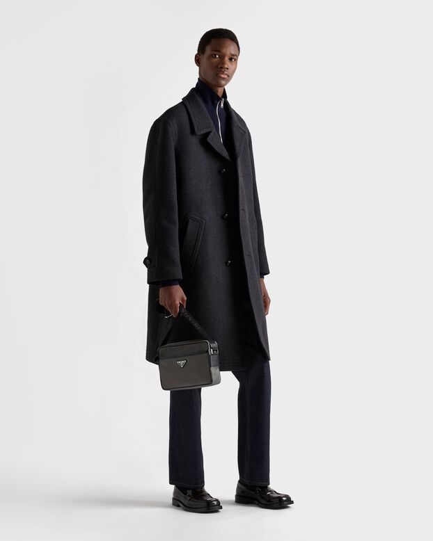Re-Nylon and Saffiano shoulder bag, , hi-res