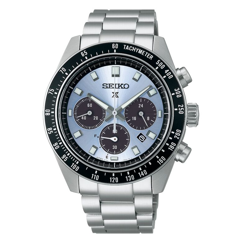 Prospex Crystal Trophy Speedtimer Solar Chronograph 41.5mm Mens Watch Blue, , hi-res