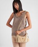 Re-Nylon and shearling mini-bag, , hi-res