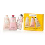 Pink Flowers Hand Cream Trio Set
