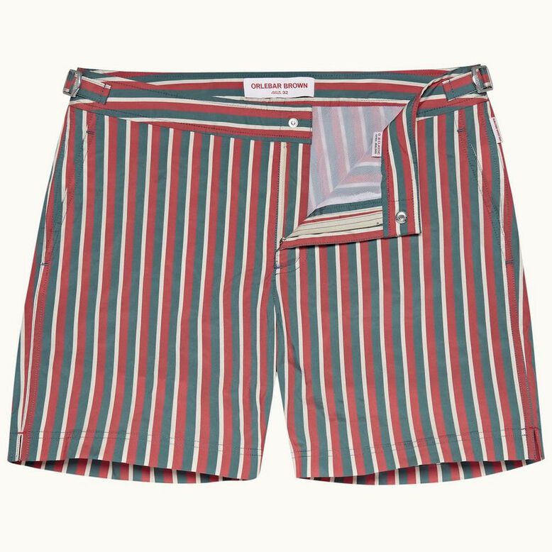 Bulldog Ob Stripe Summer Red/Marina Aqua, , hi-res