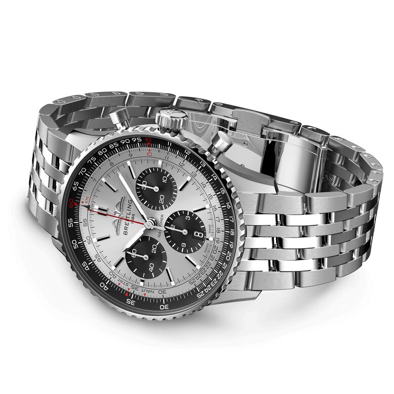 Navitimer B01 Chronograph 43 Silver Watch, , hi-res