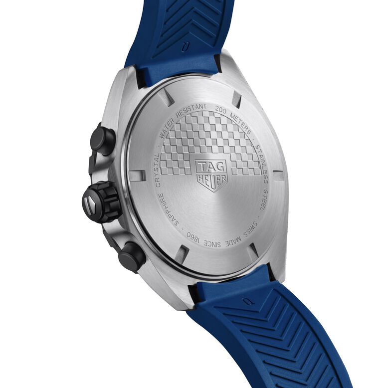Formula 1 Quartz Chronograph 200M 43mm Mens Watch Blue Rubber, , hi-res