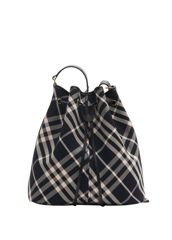 Medium Check Bucket Bag, , hi-res