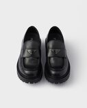Brushed leather loafers, , hi-res