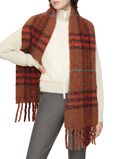 Check Alpaca Wool Blend Boucl&eacute; Scarf, , hi-res
